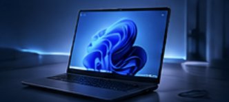 Laptop on a desk